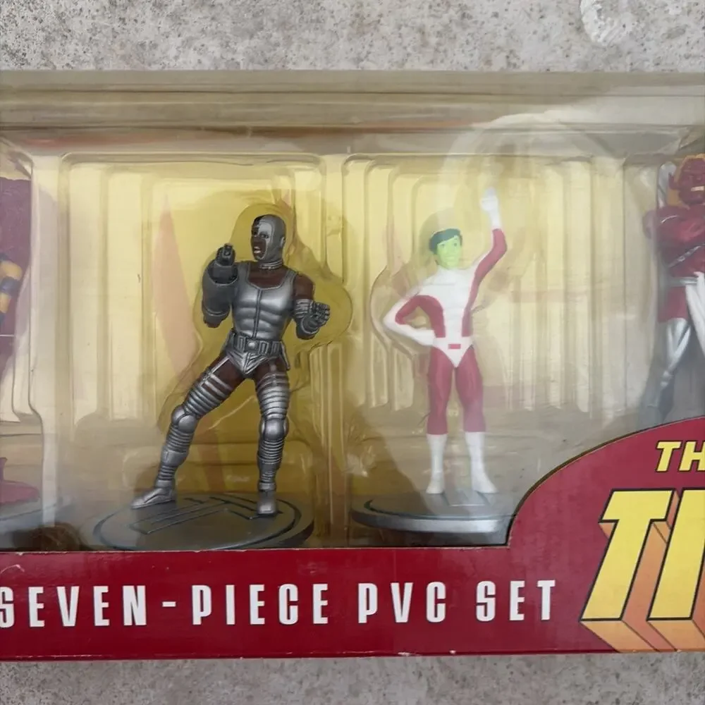 DC Direct The New Teen Titans Seven-Piece PVC Set NEW